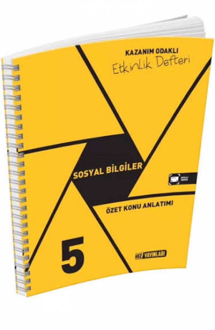 Hız Yayınları 5. Sınıf Sosyal Bilgiler Özet Konu Anlatımlı Etkinlik Kitabı