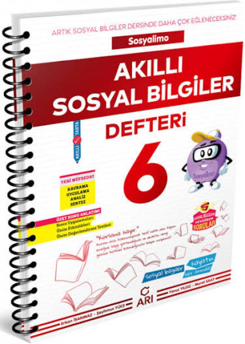 Arı Yayıncılık 6.Sınıf  Sosyal Bilgiler Defteri