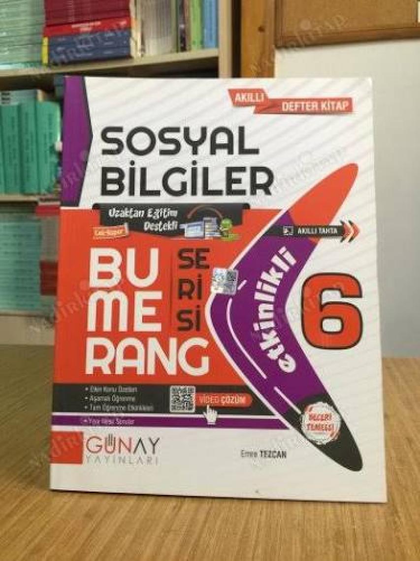 Günay Yayınları Gün&Ay Yayınları 6. Sınıf Bumerang Etkinlikli Sosyal Bilgiler