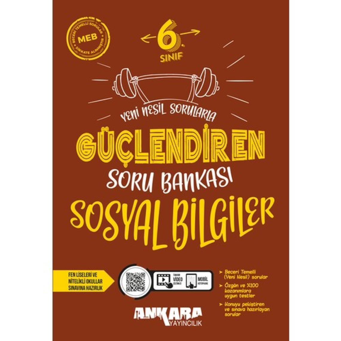 Ankara Yayıncılık 6. Sınıf Güçlendiren Sosyal Soru Bankası