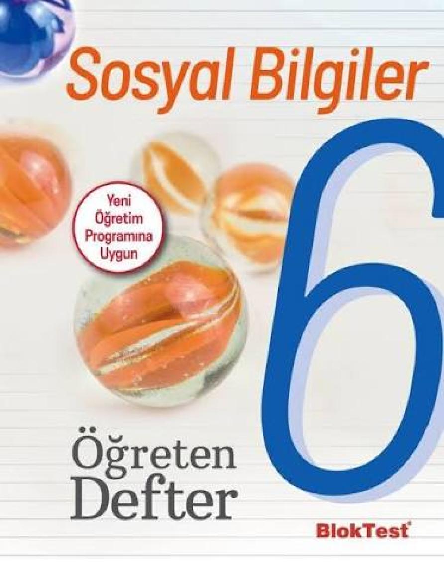 Bloktest Yayınları 6 Sosyal Bilgiler Öğreten Defter