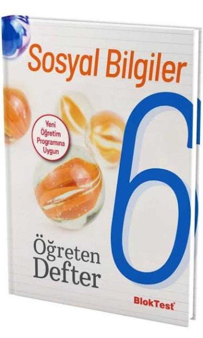 Bloktest Yayınları 6 Sosyal Bilgiler Öğreten Defter