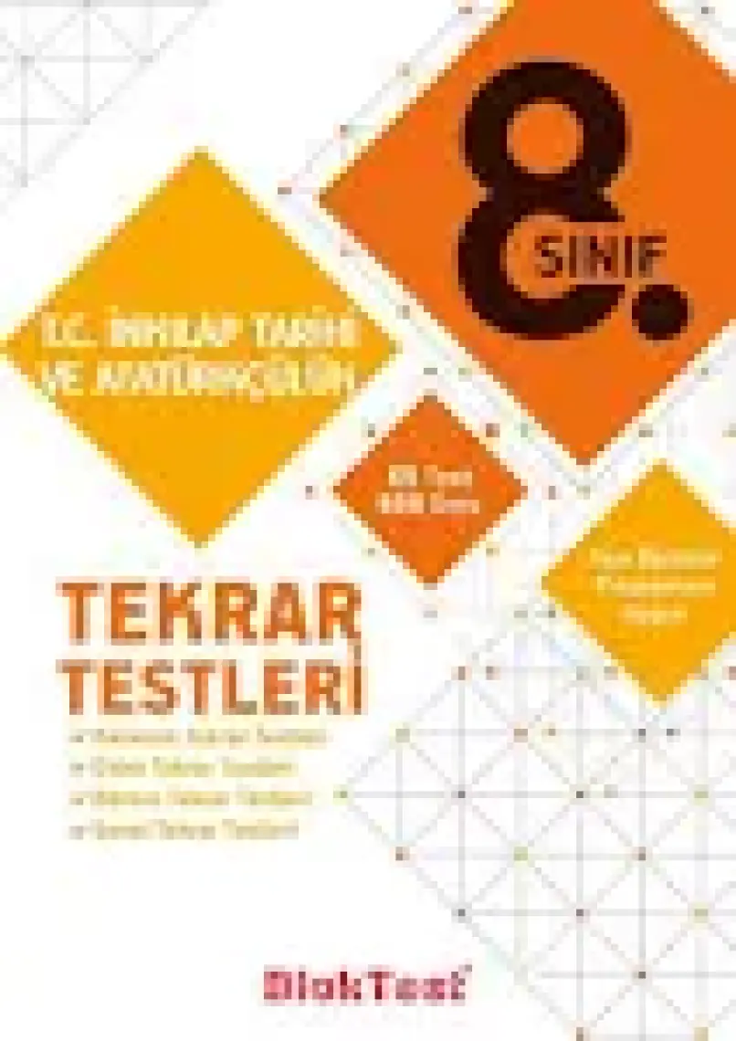 Bloktest Yayınları 8. Sınıf T.c. İnkılap Tarihi ve Atatürkçülük Tekrar Testleri