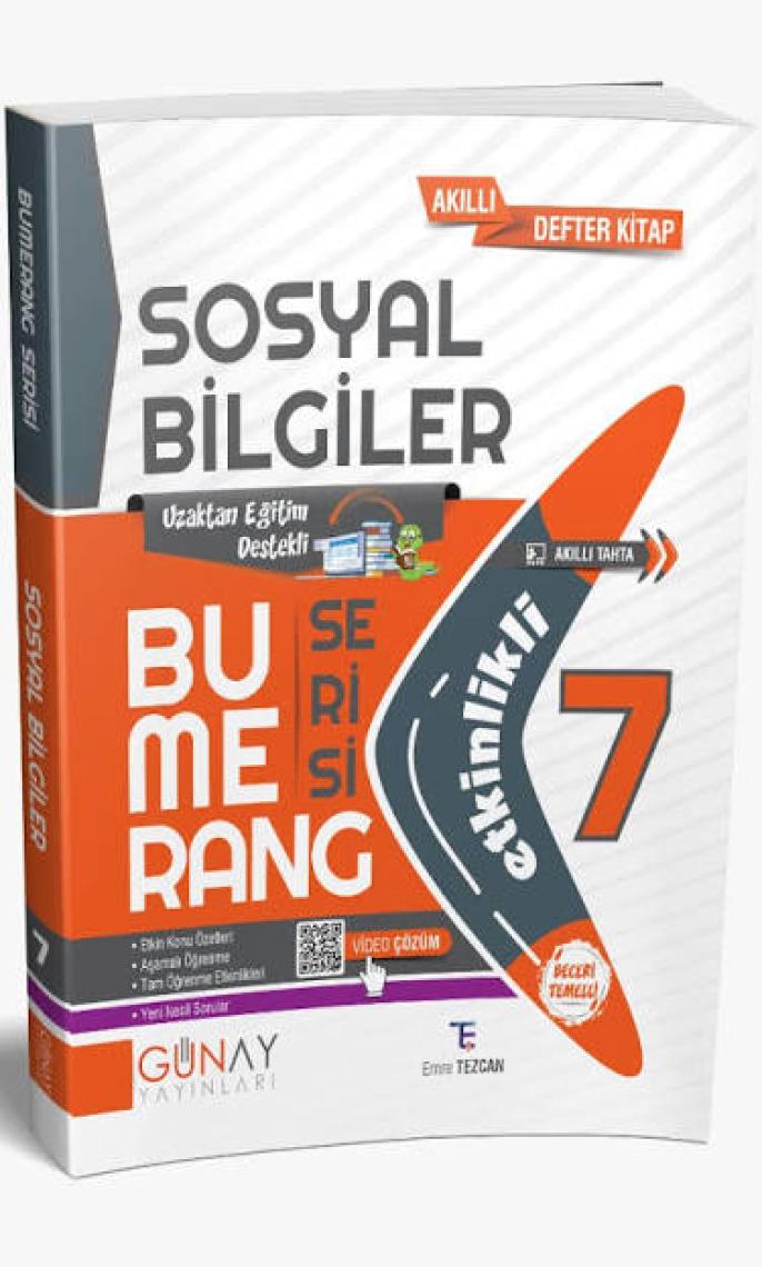 Günay Yayınları Gün&Ay Yayınları 7. Sınıf Bumerang Etkinlikli Sosyal Bilgiler