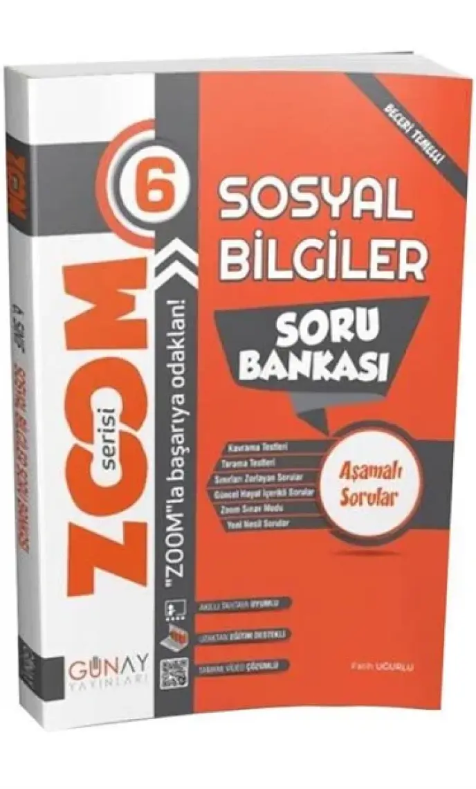 Günay Yayınları Gün&Ay Yayınları 6. Sınıf Zoom Serisi Sosyal Bilgiler Soru Bankası