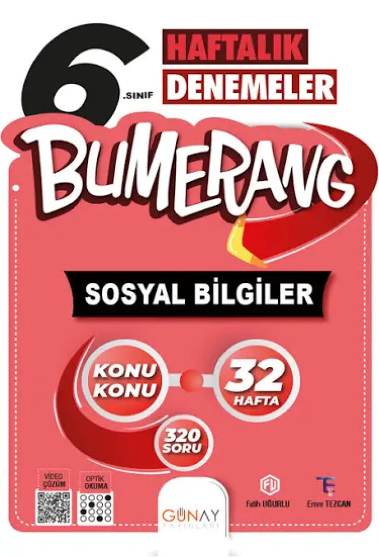 Günay Yayınları Gün&Ay Yayınları 6. Sınıf Zoom Serisi Sosyal Bilgiler Soru Bankası