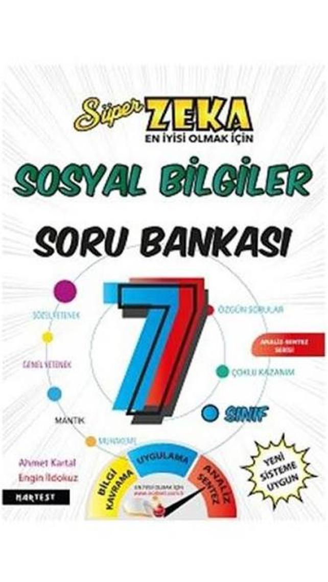 Nartest Yayınevi 7. Sınıf Sosyal Bilgiler Soru Bankası Fen Liselerine Hazırlık