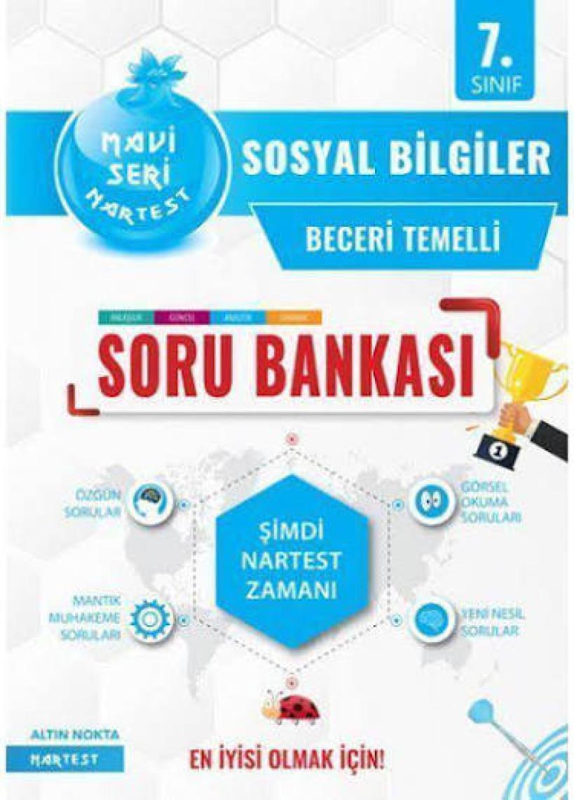 Nartest Yayınevi 7. Sınıf Sosyal Bilgiler Soru Bankası Fen Liselerine Hazırlık