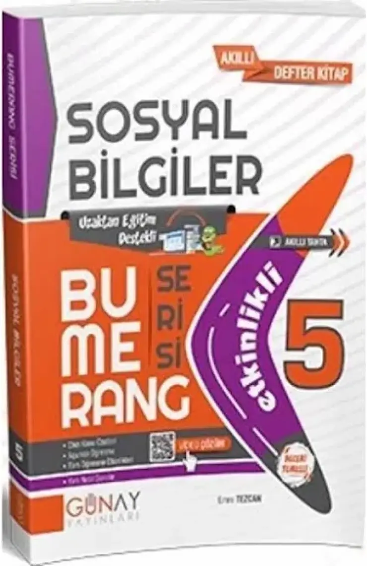 Günay Yayınları Gün&Ay Yayınları 5. Sınıf Bumerang Etkinlikli Sosyal Bilgiler