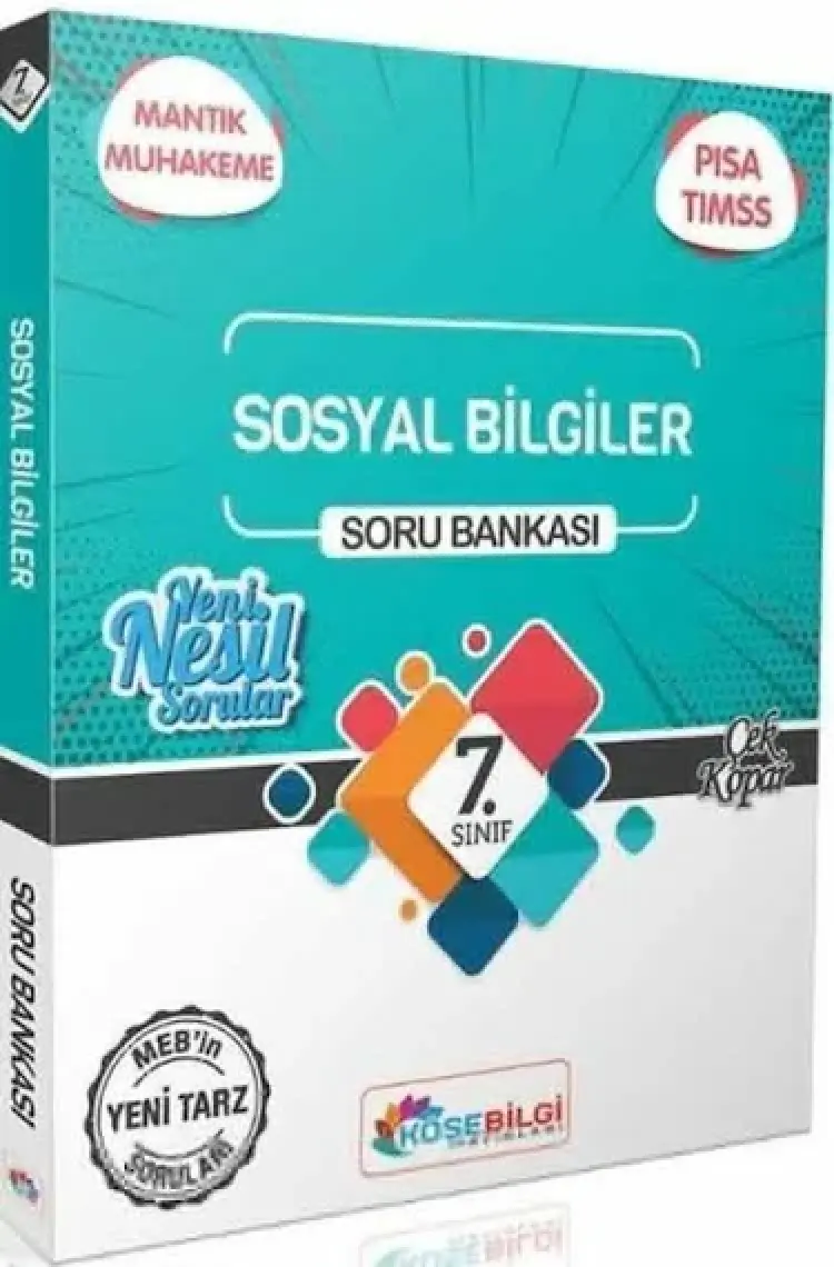 Köşebilgi Yayınları  Özet Bilgili 7.Sınıf Sosyal Bilgiler Soru Bankası