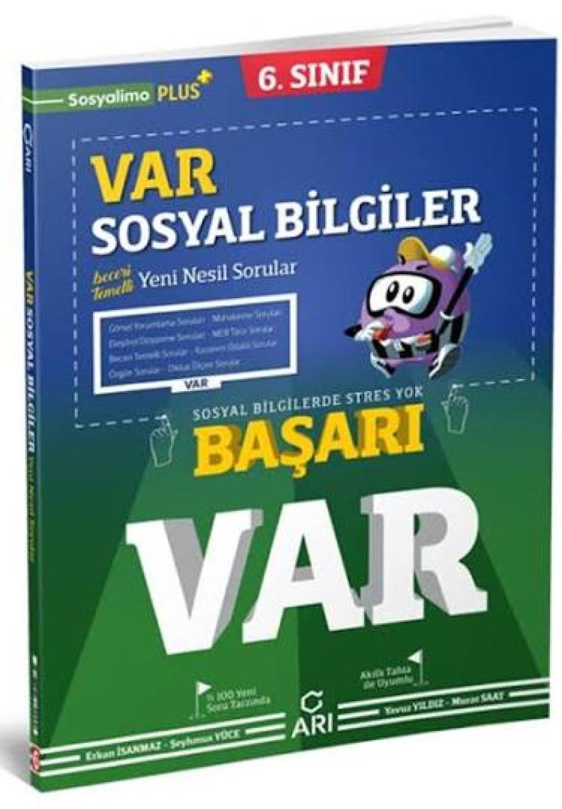 Arı Yayıncılık 6.Sınıf Var Sosyal Bilgiler Soru Bankası