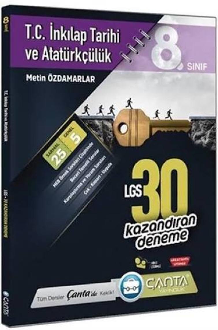 Çanta 8. Sınıf İnkilap Tarihi ve Atatürkçülük 30 lu Deneme