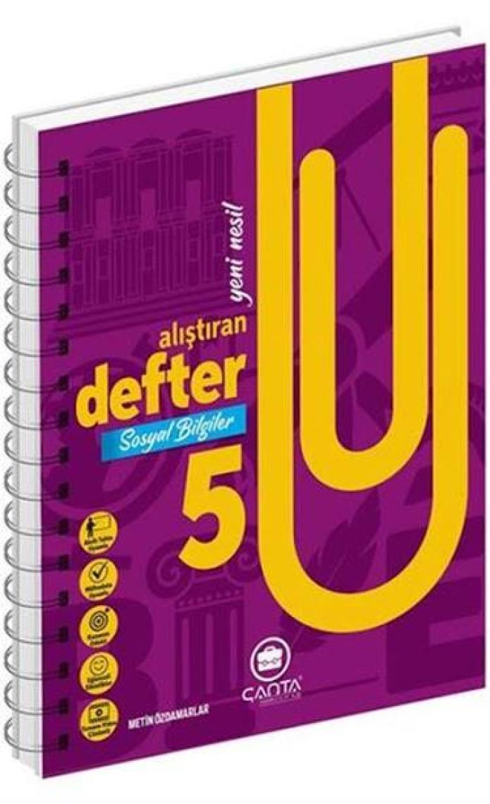 Çanta Yayınları 5. Sınıf Sosyal Bilgiler Alıştıran Defter