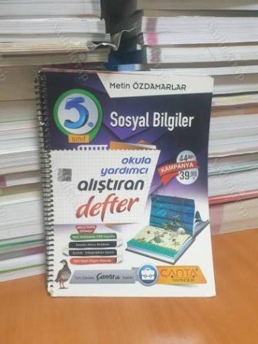 Çanta Yayınları 5. Sınıf Sosyal Bilgiler Alıştıran Defter