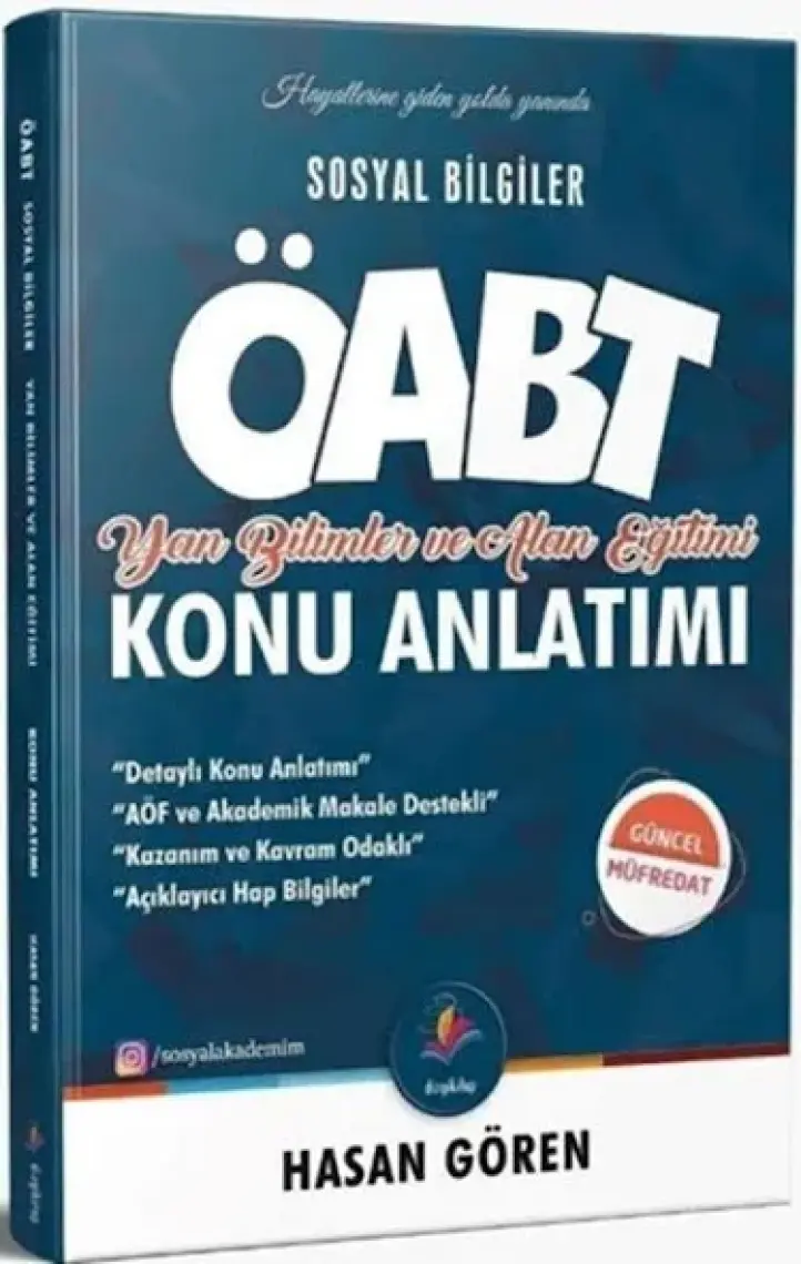 Dizgi Kitap ÖABT 2023 Sosyal Bilgiler Yan Bilimler ve Alan Eğitimi Konu Anlatımı