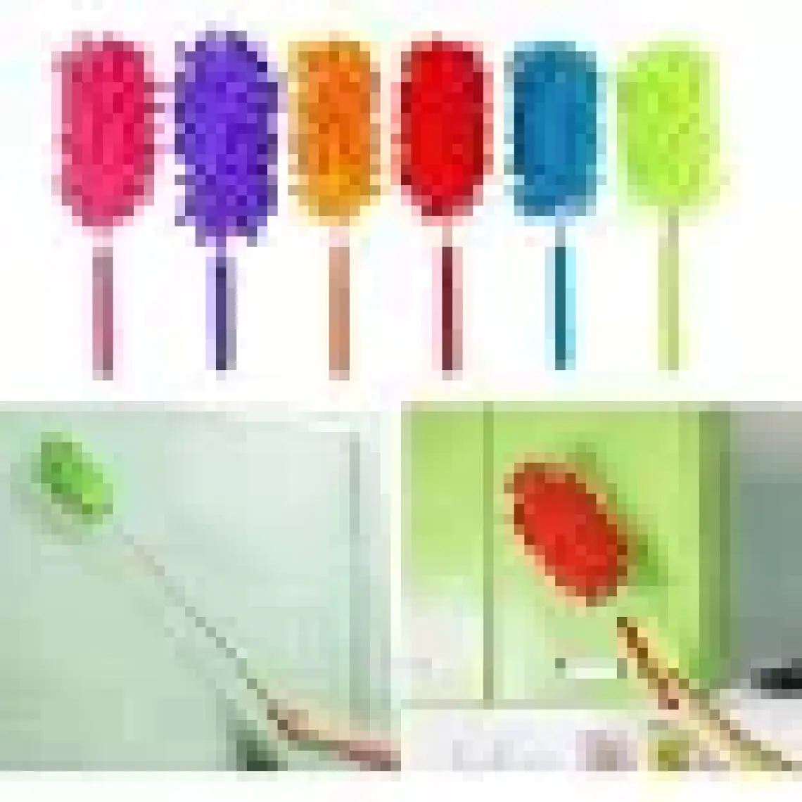 River World  Teleskopik Mikrofiber Pratik Uzayabilen Toz Alma Fırçası Aparatı