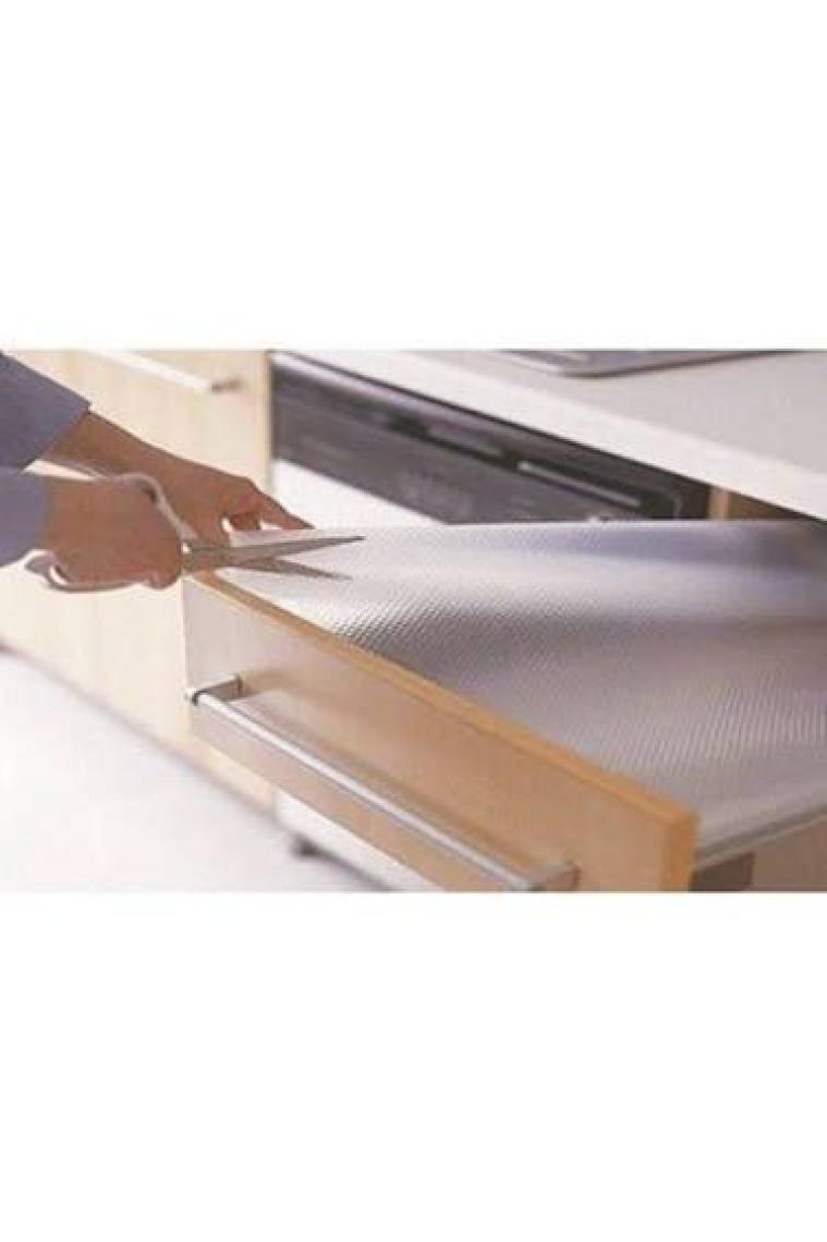 Seron Şeffaf Eva Kaydırmaz Raf Dolap ve Çekmece Örtüsü 45 cm x 5 M