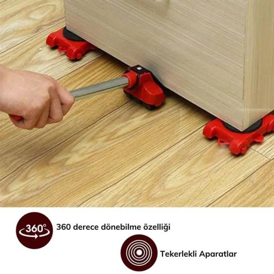 2N7 Tekerlekli Basit Pratik Ağır Beyaz Eşya Mobilya Taşıma Kaydırma Aleti Aparatı Seti
