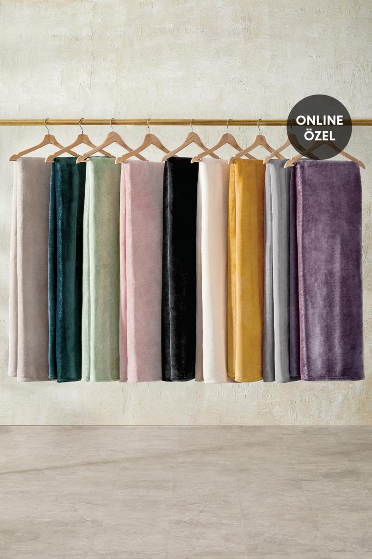 Olenna Wellsoft Tv Battaniyesi 140X190 Adaçayı