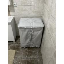 Çalışkan Çeyiz Evi Çamaşır Makinesi Örtüsü Gri