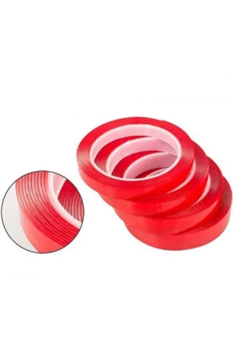 Buffer® 2 Metre Güçlü Yapışkanlı Çift Taraflı Slikon Pratik Şeffaf Bant