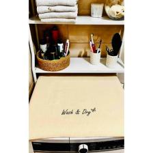 Bagand Krem Çamaşır Makine Örtüsü Wash&dry Baskılı