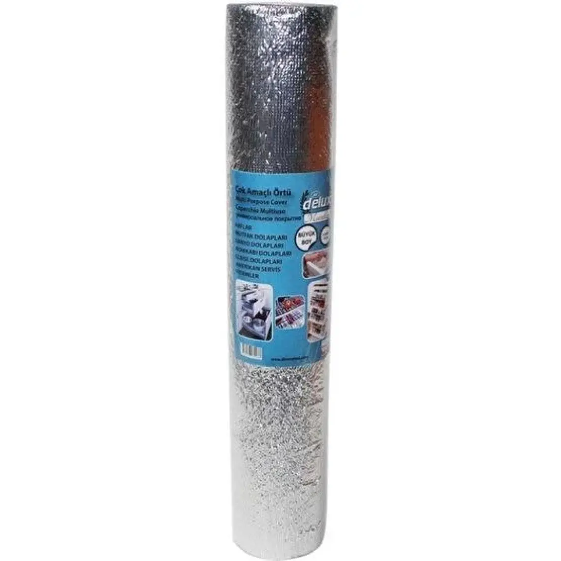 Delux Çok Amaçlı Raf Örtüsü 4m x 45 cm Metalize Delux
