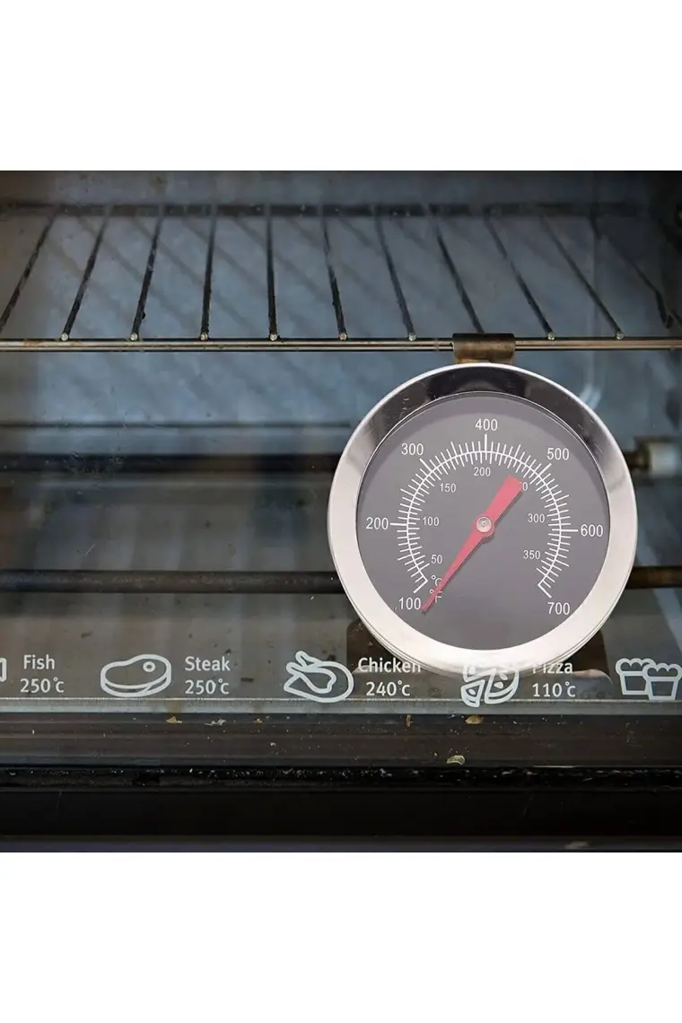 UniChrome 350 Santigrat Derece Paslanmaz Çelik Barbekü Izgara Fırın Termometre Sıcaklık Ölçer