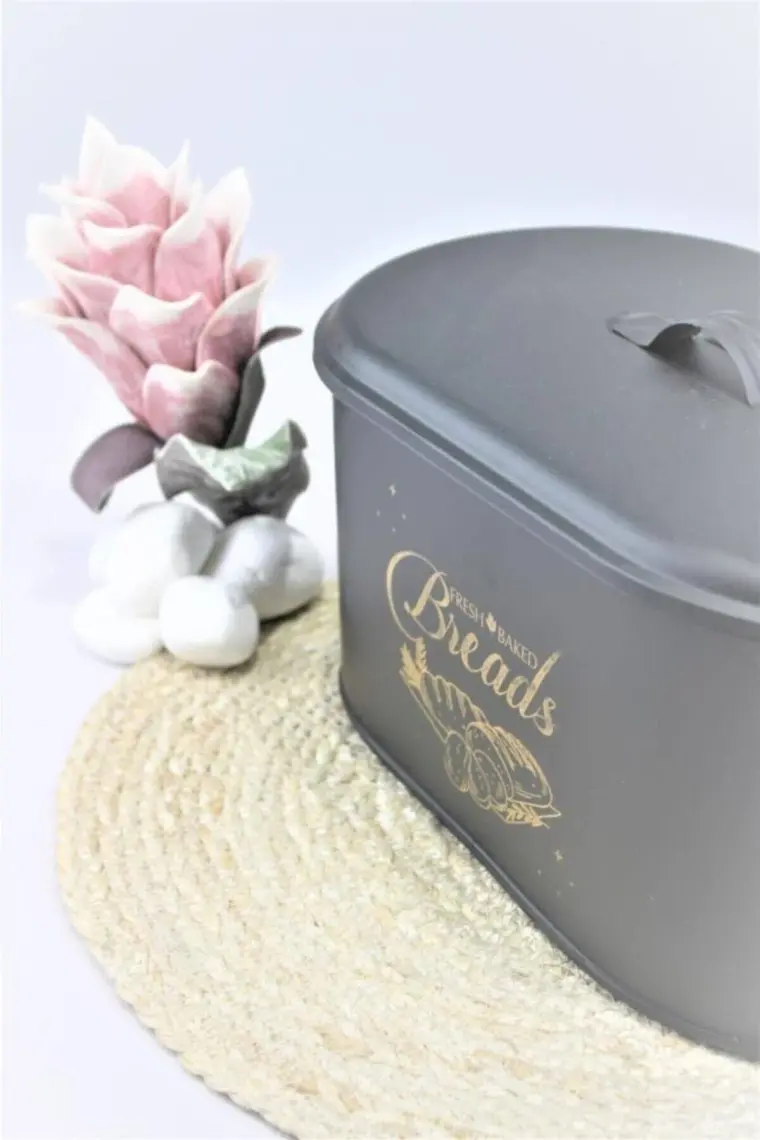 Metal Metal Kapaklı Ekmeklik (Bread Baskılı) LN1022S