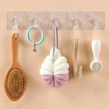 5'li Şeffaf Süper Yapışkan Askı Banyo, Mutfak Düzenleyici Askı