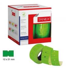 Taneks Yeşil Çizgili Etiketi 800lü 12 X 21 Mm