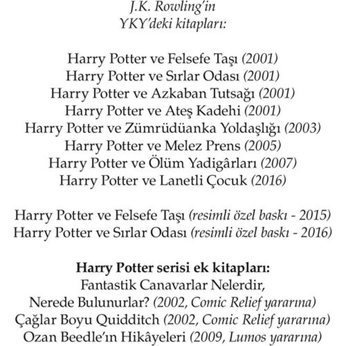 Harry Potter ve Azkaban Tutsağı 3. Kitap - J.K Rowling