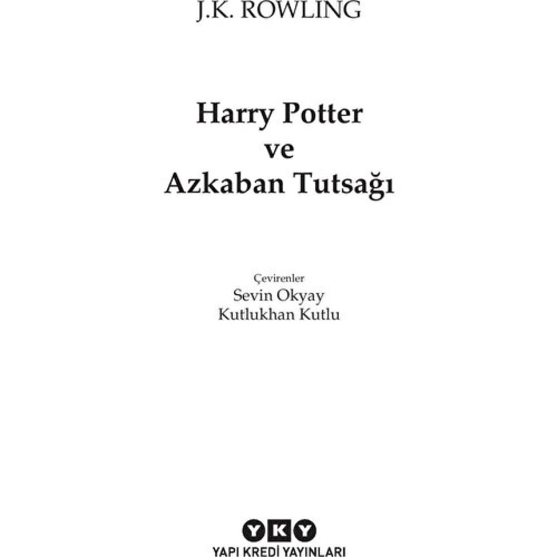 Harry Potter ve Azkaban Tutsağı 3. Kitap - J.K Rowling