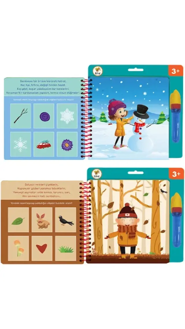 Lino Aqua Magic Book Mevsimler Sihirli Boyama Kitabı