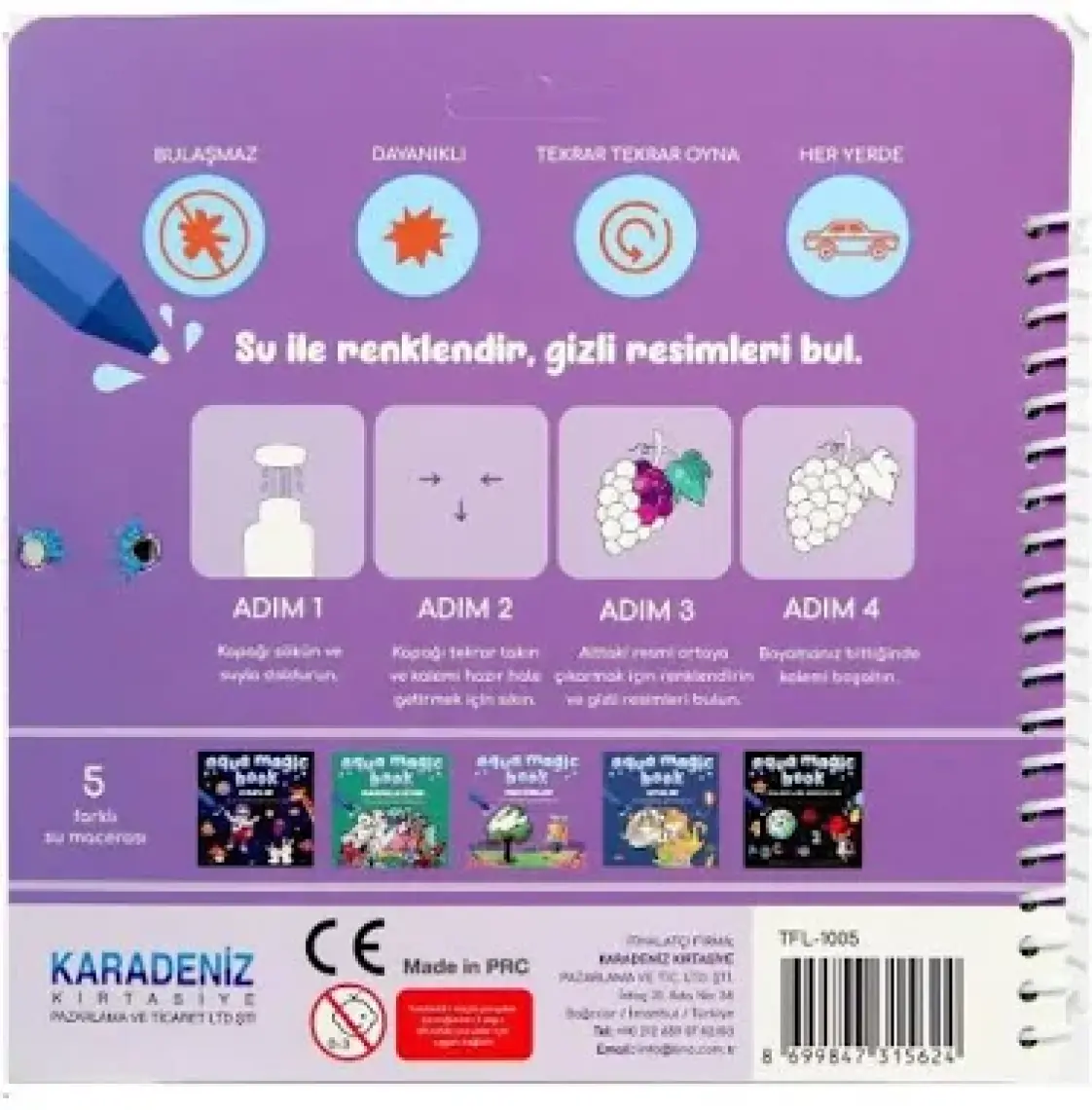 Lino Aqua Magic Book Mevsimler Sihirli Boyama Kitabı