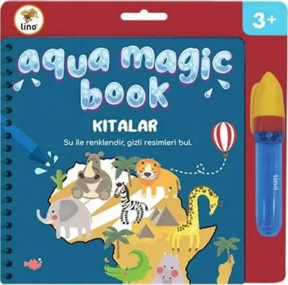 Lino Aqua Magic Book Kıtalar Sihirli Boyama Kitabı