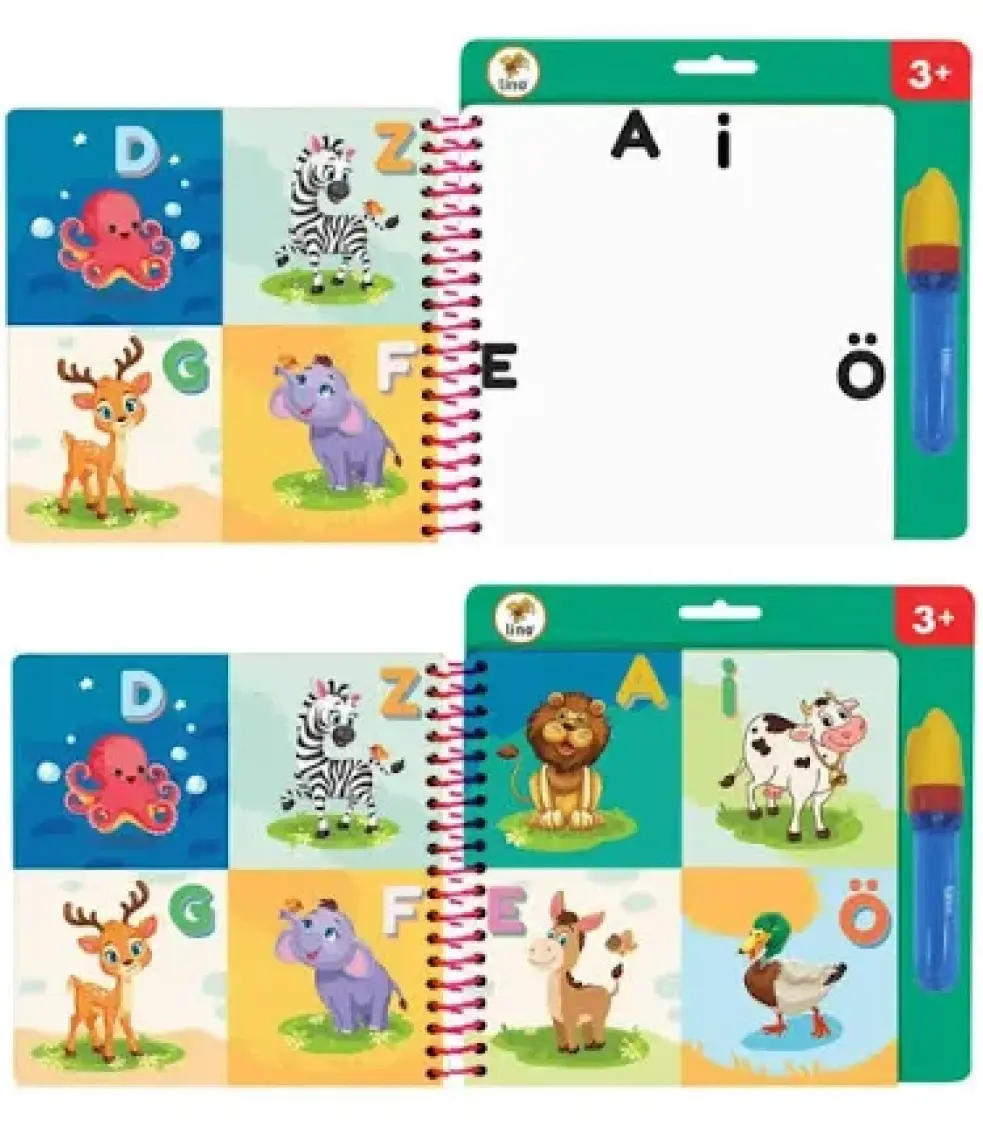 Lino Aqua Magic Book Eğlenelim, Öğrenelim Sihirli Boyama Kitabı