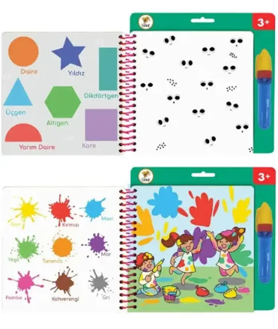 Lino Aqua Magic Book Eğlenelim, Öğrenelim Sihirli Boyama Kitabı