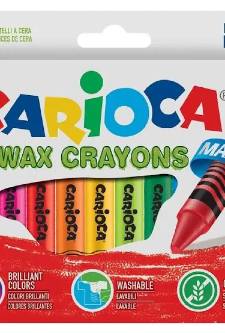 Carioca Wax Yıkanabilir Elleri Kirletmeyen Pastel Boya 12'li