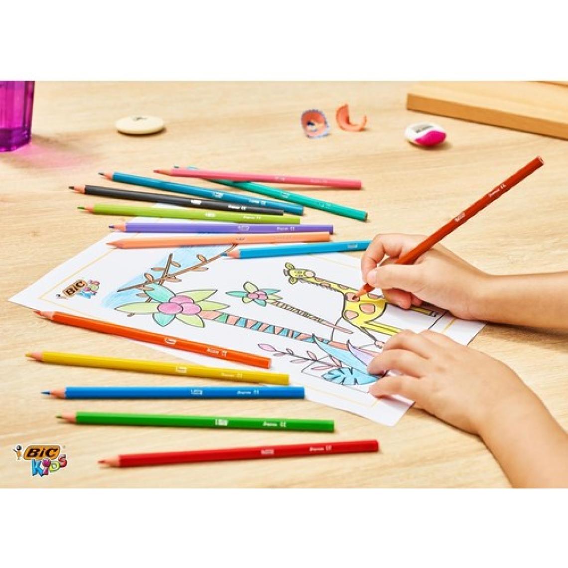 Bic Okula Dönüş Seti 12'li Kuru Boya + Keçeli Boya + Mum Pastel Boya + 12'li Kurşun Kalem