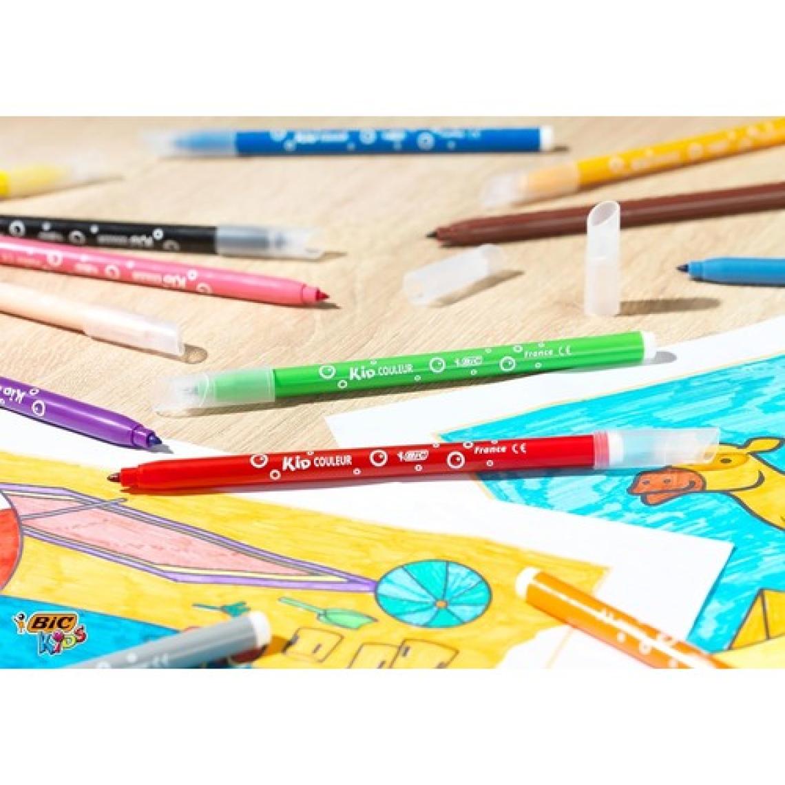 Bic Okula Dönüş Seti 12'li Kuru Boya + Keçeli Boya + Mum Pastel Boya + 12'li Kurşun Kalem