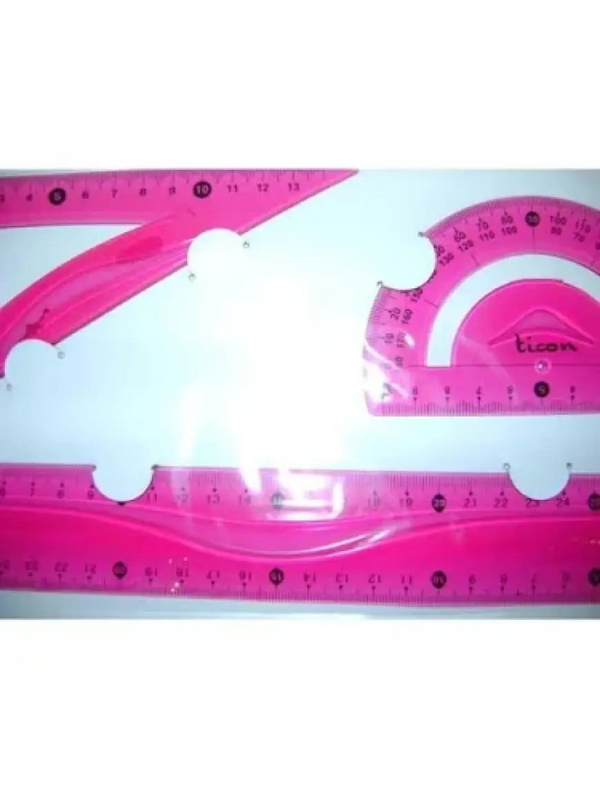 Ticon Çizim Seti (30Cm Cetvel,İletki,Gönye)