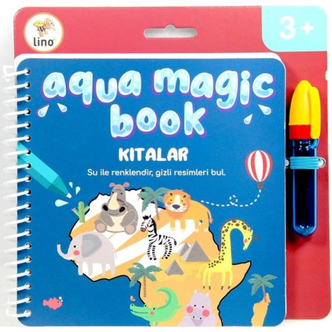 Lino Aqua Magic Book Kıtalar Sihirli Boyama Kitabı