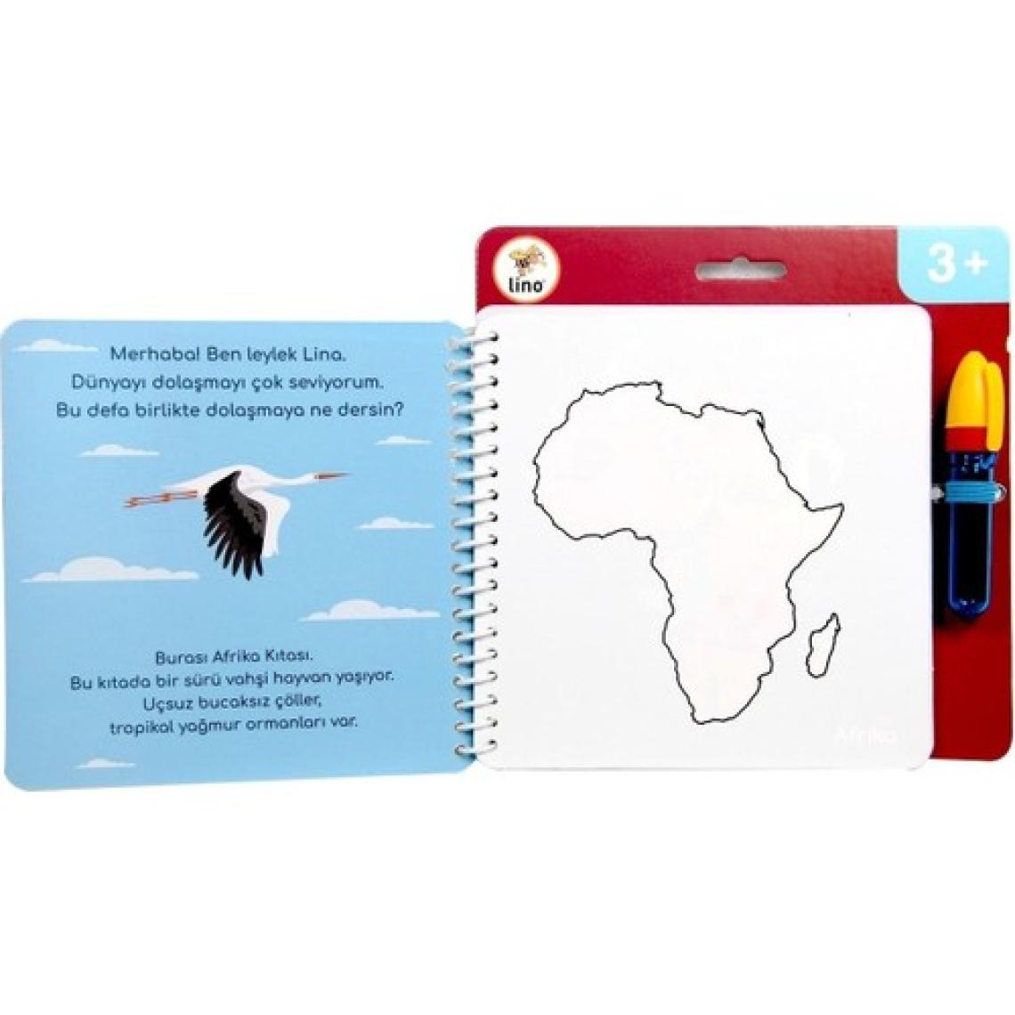Lino Aqua Magic Book Kıtalar Sihirli Boyama Kitabı