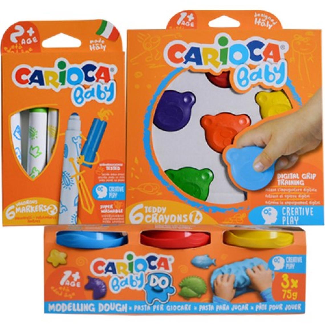 Carioca Baby Mum Boya Oyun Hamuru ve Keçeli Kalem Boya Seti
