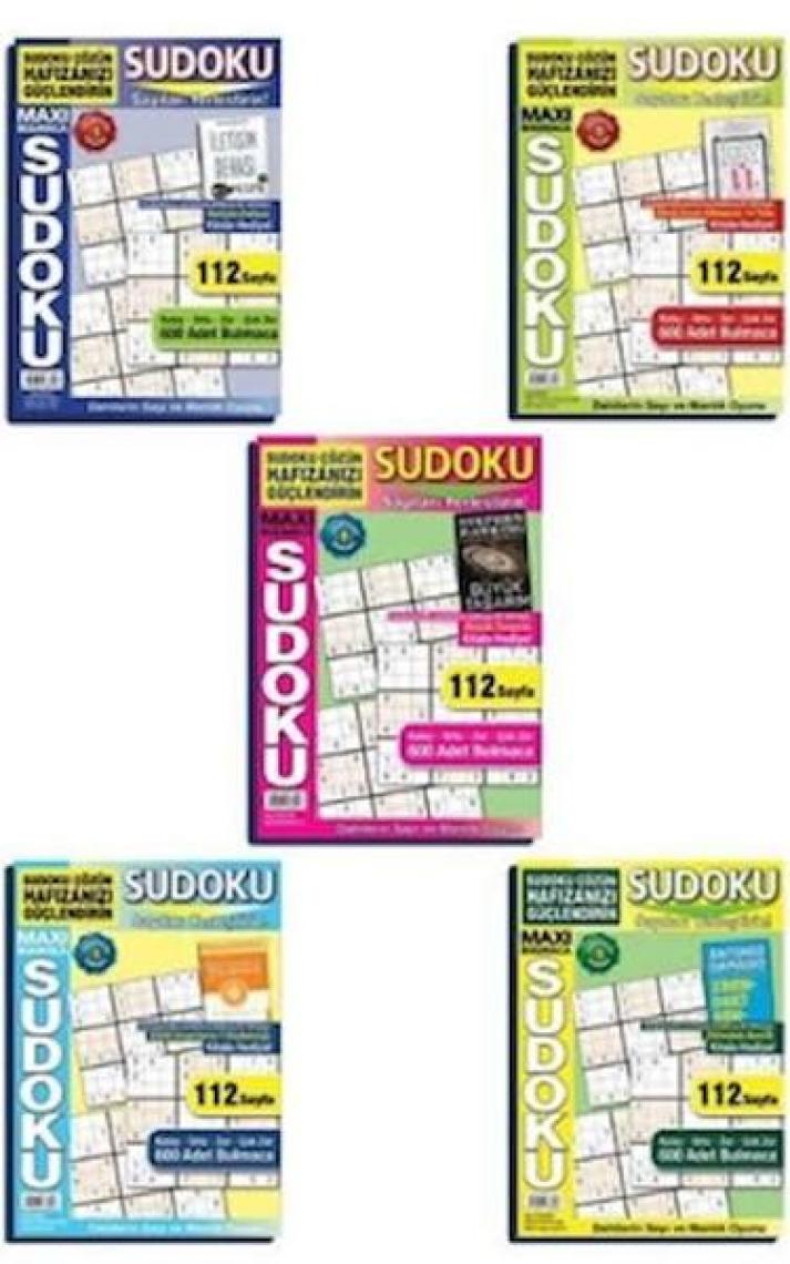 Maxi Sudoku Bulmaca 5'li Set