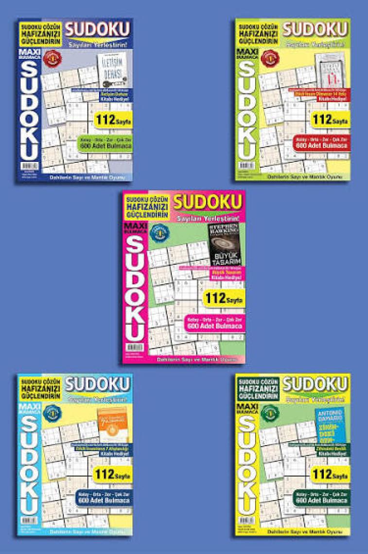 Maxi Sudoku Bulmaca 5'li Set