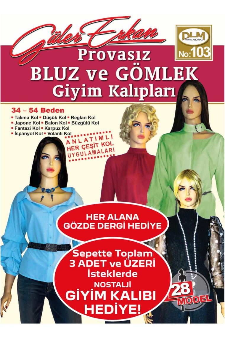 Provasız Bluz Ve Gömlek Giyim Kalıpları