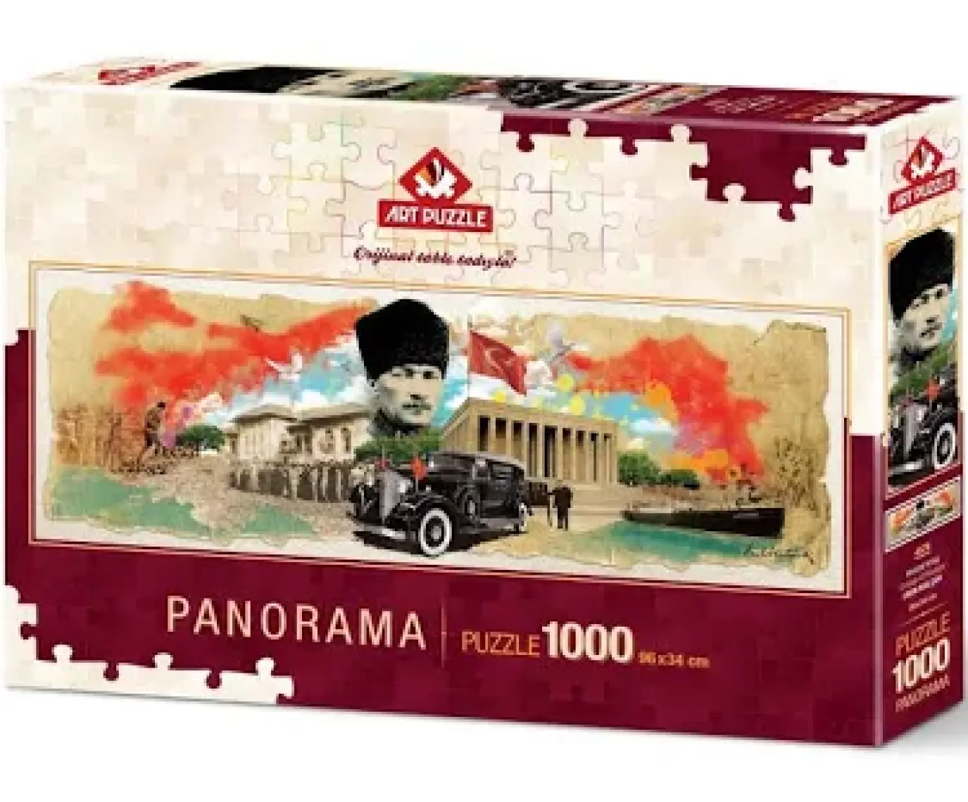 Puzzle Atatürk Kolajı 1000 Parça Panorama Puzzle