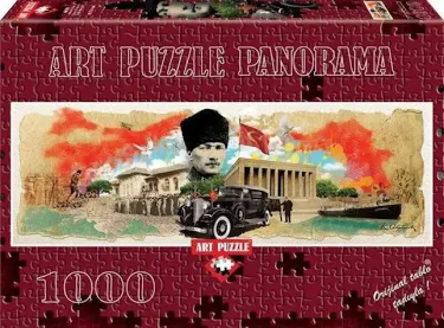 Puzzle Atatürk Kolajı 1000 Parça Panorama Puzzle